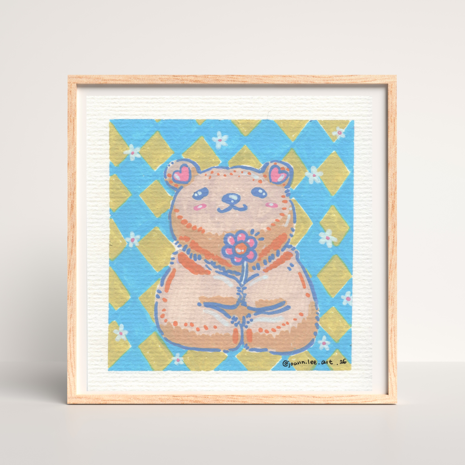 Gentle Bear – Acrylic Marker Artwork