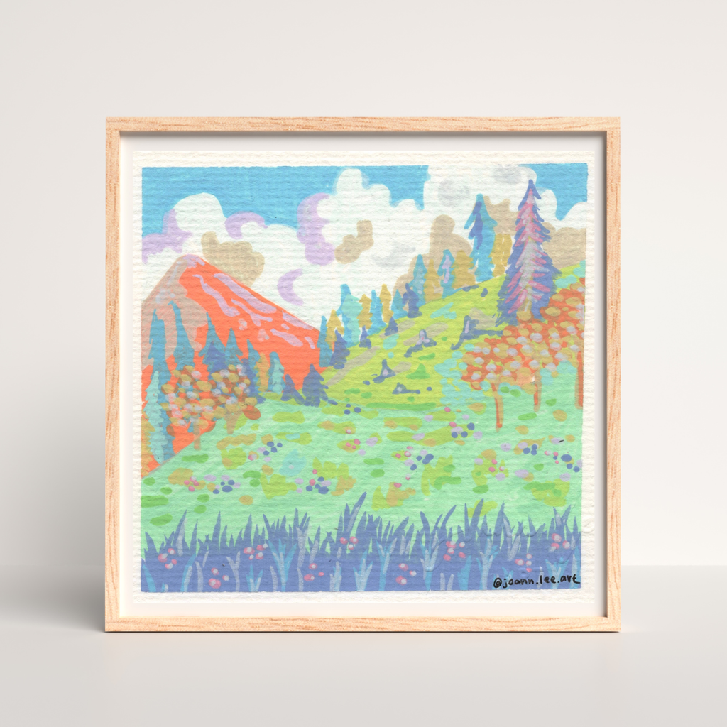 Pastel Horizon - Acrylic Marker Artwork