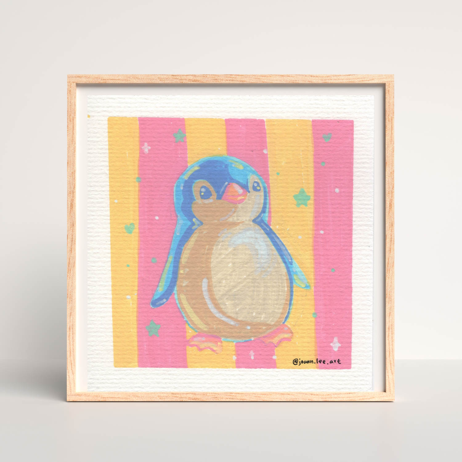 Little Penguin – Acrylic Marker Artwork