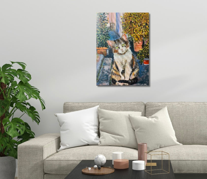 At the Corner - Original Acrylic Painting