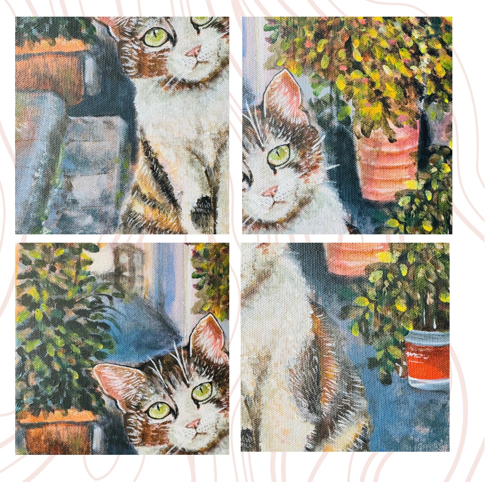 At the Corner - Original Acrylic Painting