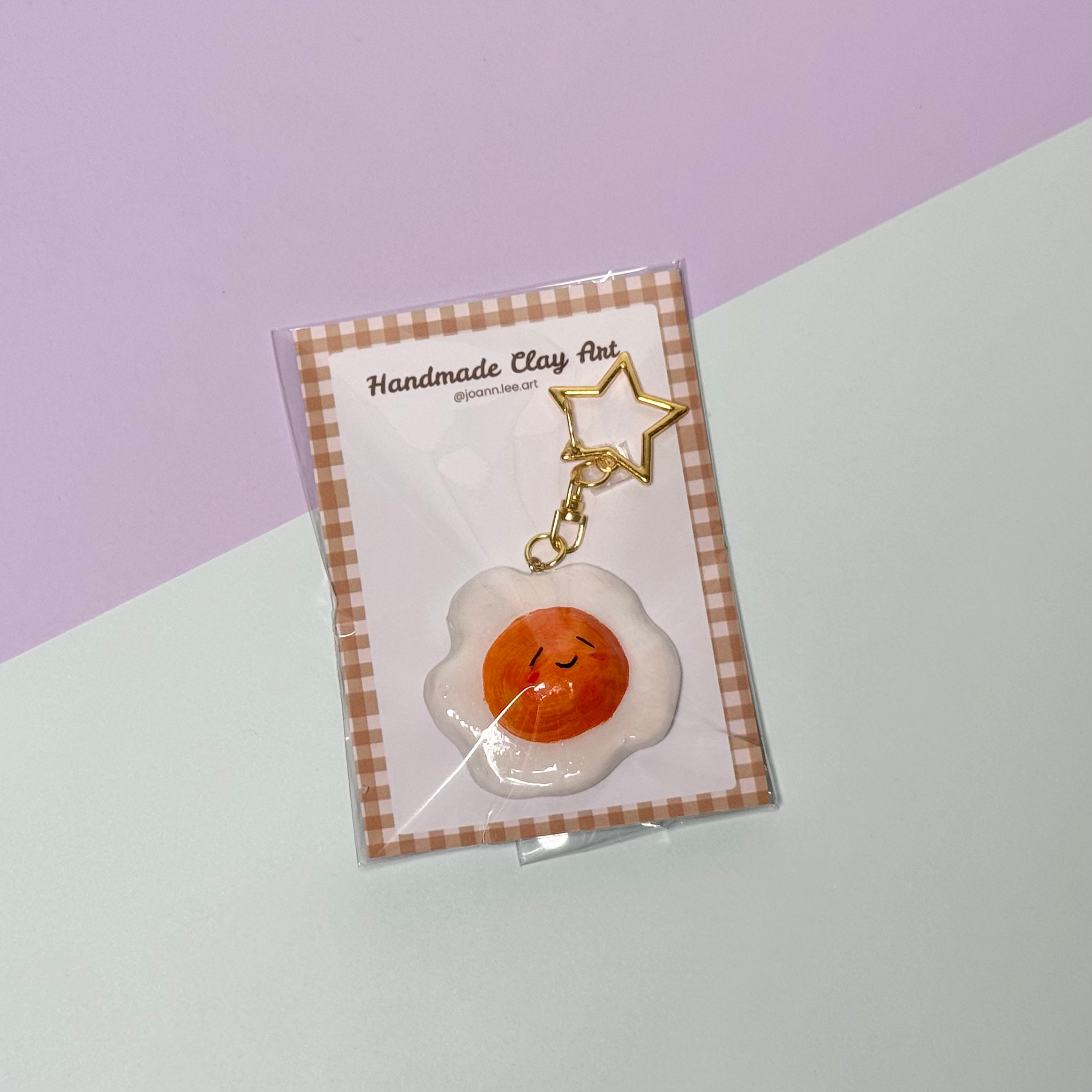 Fried Egg Keychain