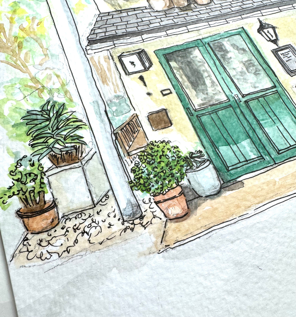 Morning Calm - A4 Watercolour and Ink Original Painting