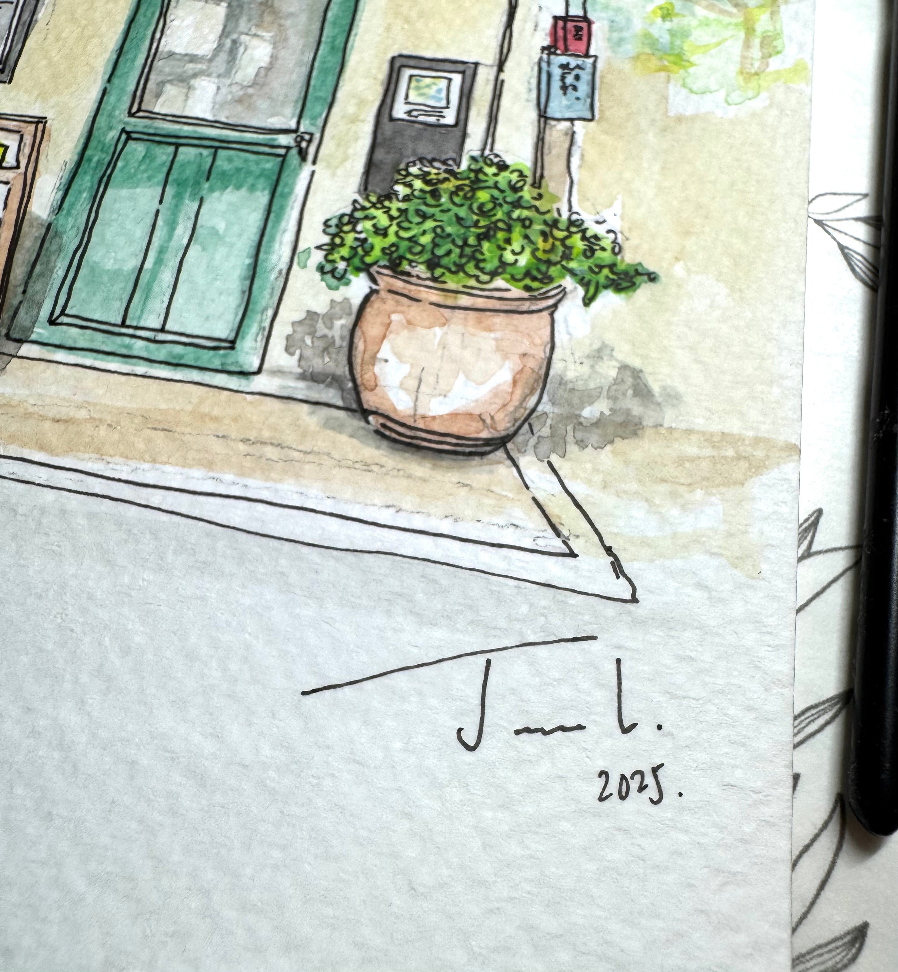 Morning Calm - A4 Watercolour and Ink Original Painting
