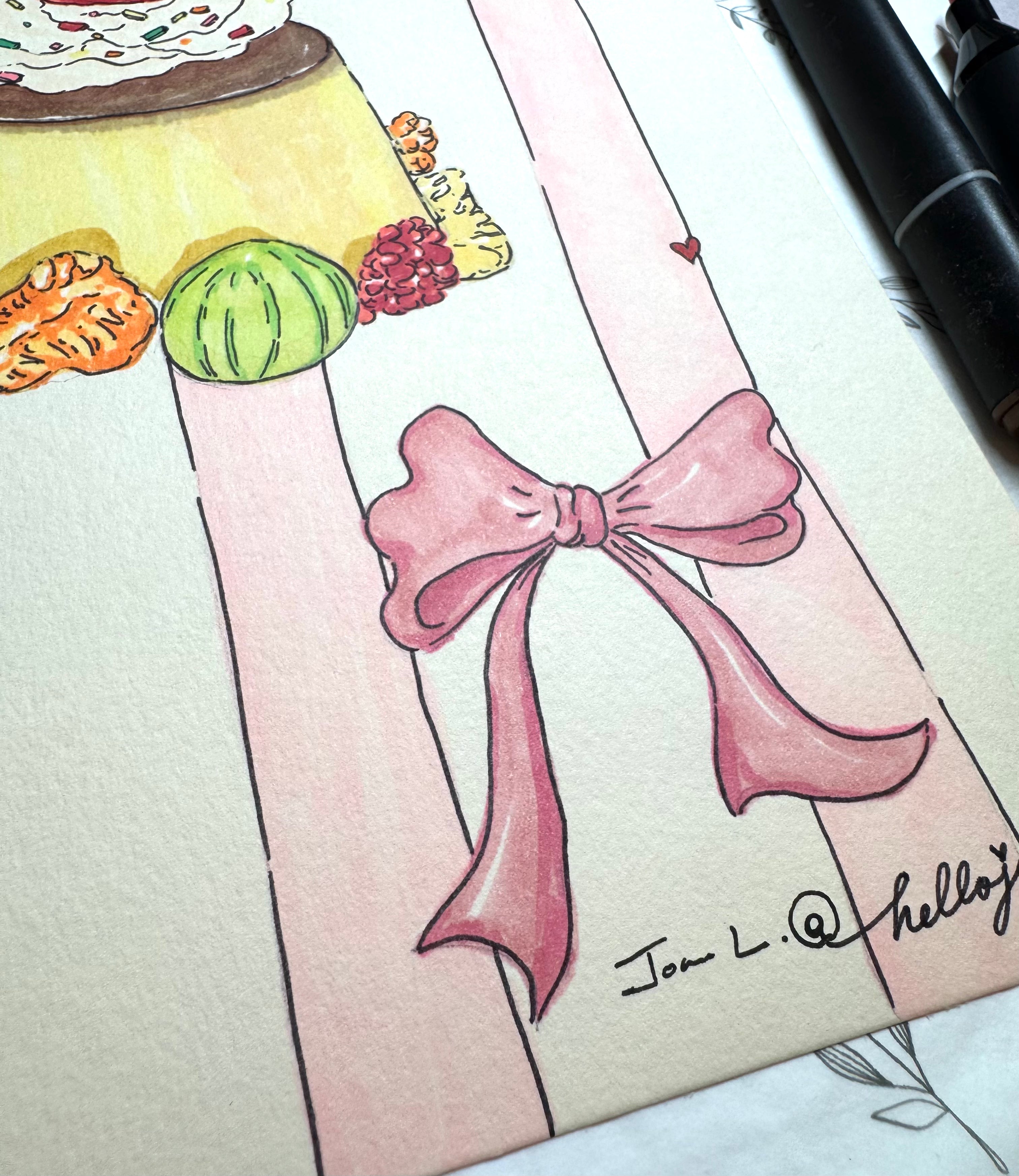 Sweet Little Thing - A4 Markers Illustration