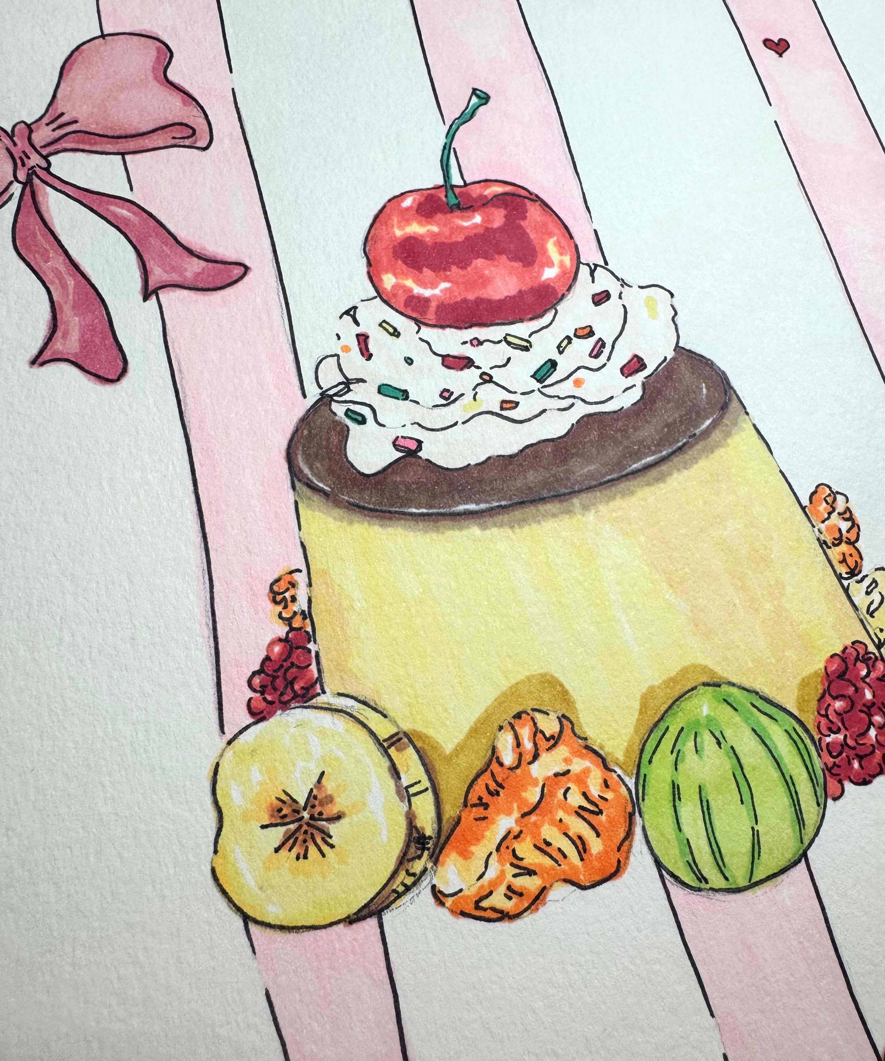 Sweet Little Thing - A4 Markers Illustration