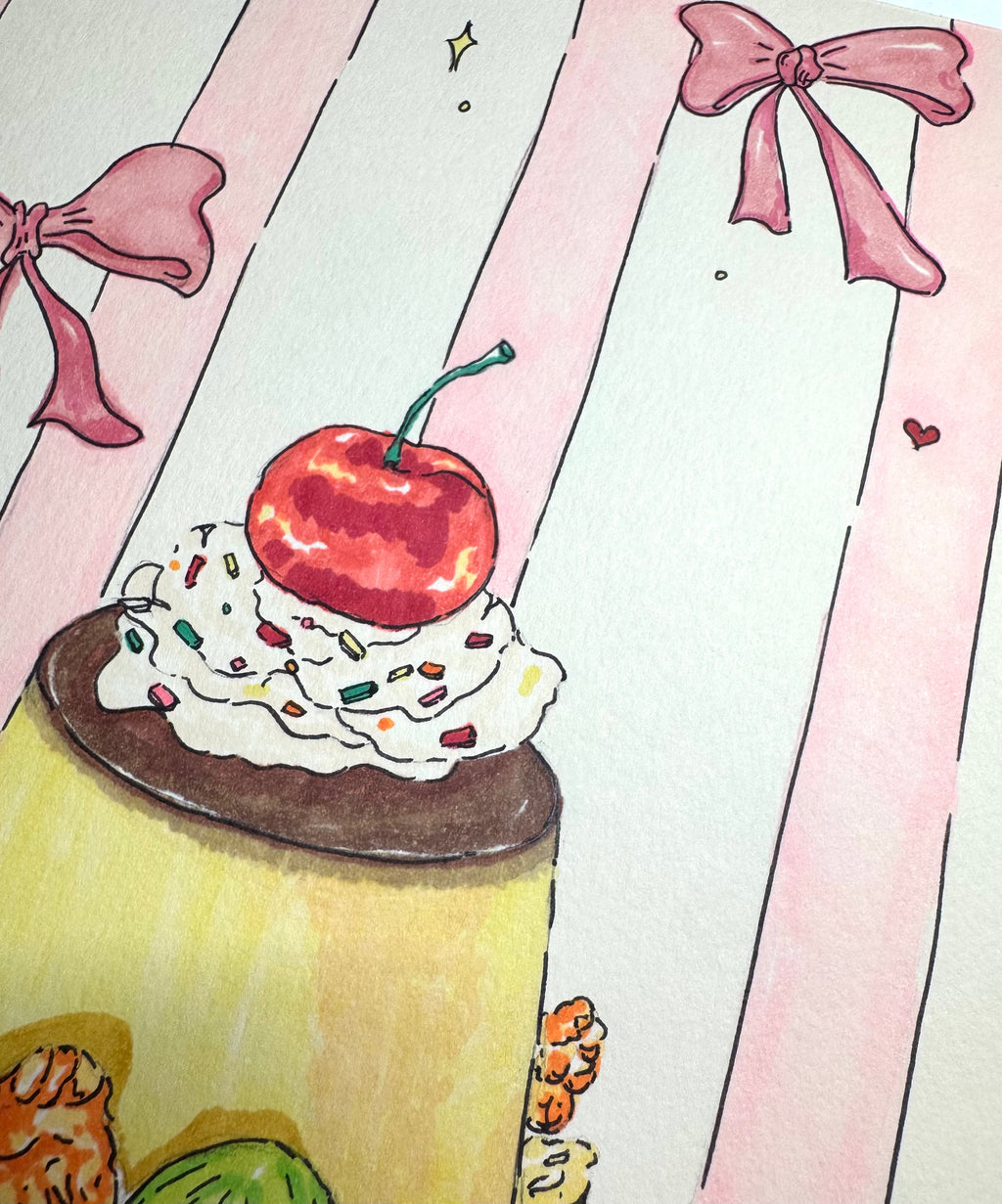 Sweet Little Thing - A4 Markers Illustration