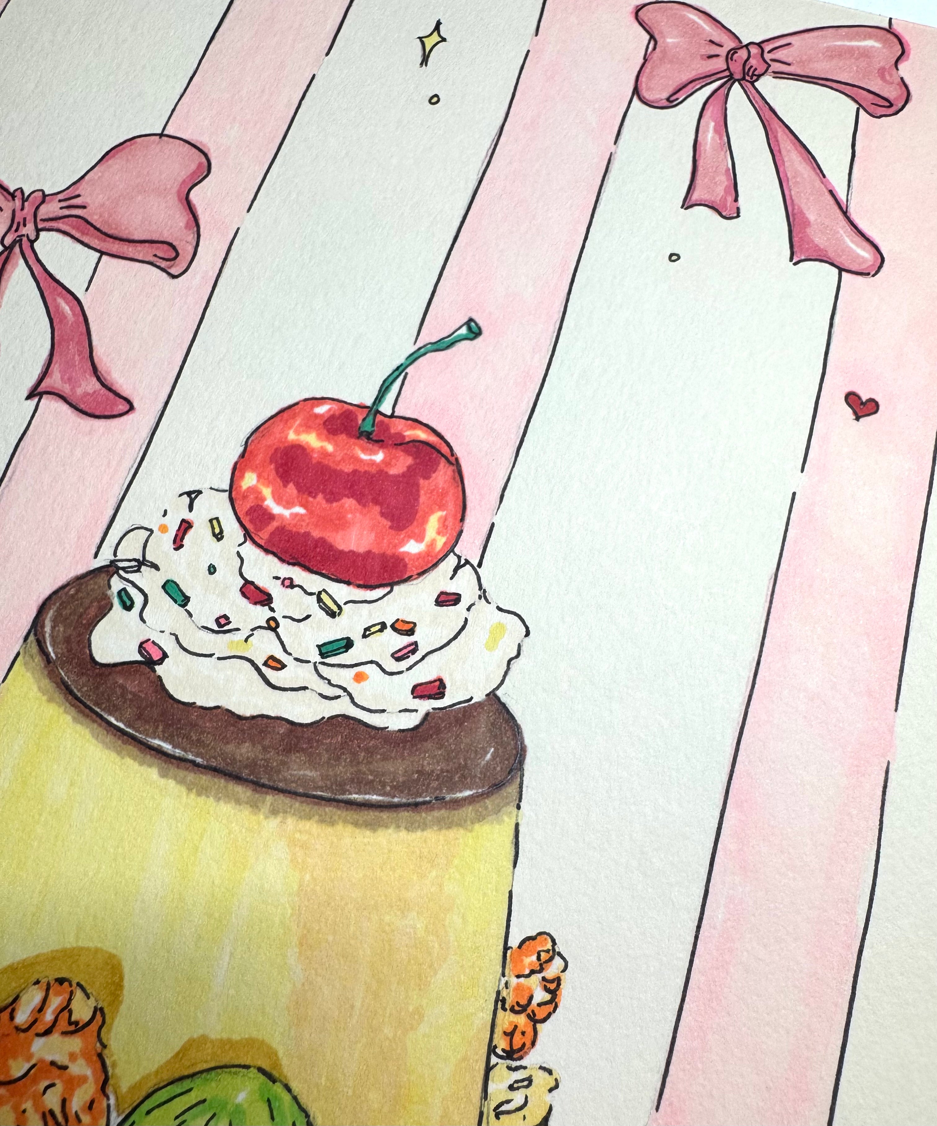 Sweet Little Thing - A4 Markers Illustration