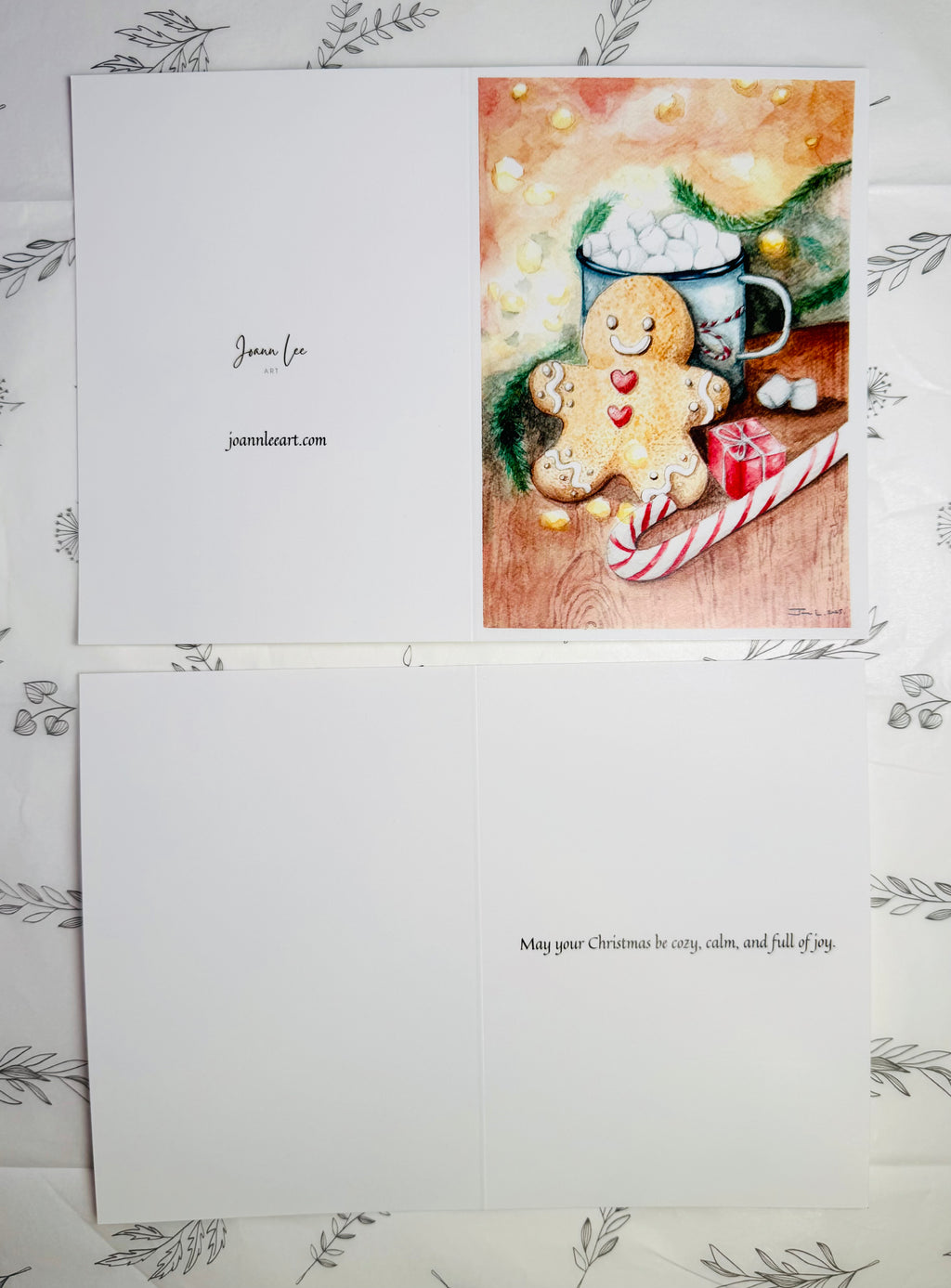 Ginger Snap Chill – A6 Christmas Card with Red Envelope